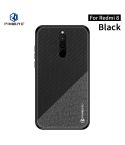 For Xiaomi RedMi 8 PINWUYO Rong Series  Shockproof PC + TPU+ Chemical Fiber Cloth Protective Cover(Black)