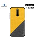 For Xiaomi RedMi 8 PINWUYO Rong Series  Shockproof PC + TPU+ Chemical Fiber Cloth Protective Cover(Yellow)