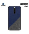 For Xiaomi RedMi 8 PINWUYO Rong Series  Shockproof PC + TPU+ Chemical Fiber Cloth Protective Cover(Blue)