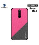 For Xiaomi RedMi 8 PINWUYO Rong Series  Shockproof PC + TPU+ Chemical Fiber Cloth Protective Cover(Red)