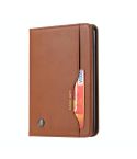 For kindle 2019 Knead Skin Texture Horizontal Flip Leather Case with Photo Frame & Holder & Card Slots & Wallet(Brown)