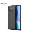 For Vivo U3 / Y19 Litchi Texture TPU Shockproof Case(Black)