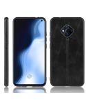 For Vivo S5 Shockproof Sewing Cow Pattern Skin PC + PU + TPU Case(Black)