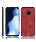 For Vivo V17 / S1 Pro International Edition Shockproof Sewing Cow Pattern Skin PC + PU + TPU Case(Red)