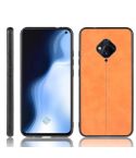 For Vivo V17 / S1 Pro International Edition Shockproof Sewing Cow Pattern Skin PC + PU + TPU Case(Orange)
