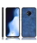 For Vivo V17 / S1 Pro International Edition Shockproof Sewing Cow Pattern Skin PC + PU + TPU Case(Blue)