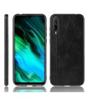 For Huawei Honor 20 Lite Shockproof Sewing Cow Pattern Skin PC + PU + TPU Case(Black)