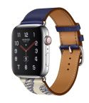 For Apple Watch 3 / 2 / 1 Generation 42mm Universal Silk Screen Psingle-ring Watch Band(Blue)