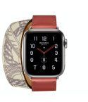 For Apple Watch 3 / 2 / 1 Generation 38mm Universal Silk Screen Printing Double-loop Watch Band(Red)