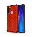 For Xiaomi Redmi Note 8T Shockproof Honeycomb PC + TPU Case(Red)