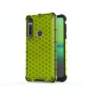 For Motorola Moto G8 Plus Shockproof Honeycomb PC + TPU Case(Green)