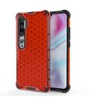 For Xiaomi Mi Note 10/Mi CC9 Pro Shockproof Honeycomb PC + TPU Case(Red)