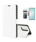 For Galaxy A91  /M80S / S10 Lite    R64 Texture Single Horizontal Flip Protective Case with Holder & Card Slots & Wallet& Photo Frame(White)