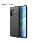 For Vivo X30 Pro Litchi Texture TPU Shockproof Case(Black)