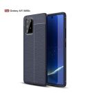For Galaxy A91 / M80s Litchi Texture TPU Shockproof Case(Navy Blue)