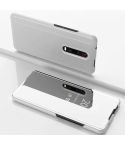 For Xiaomi Redmi K30 Plated Mirror Horizontal Flip Leather with Stand Mobile Phone Holster(Silver)