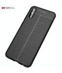 For Huawei Enjoy 10e Litchi Texture TPU Shockproof Case(Black)