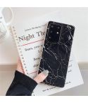 For Galaxy A51 TPU Smooth Marbled IMD Mobile Phone Case(Black F30)