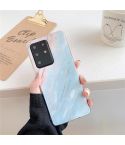 For Galaxy S20 TPU Smooth Marbled IMD Mobile Phone Case(Blue F7)