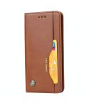 For Huawei P40 Knead Skin Texture Horizontal Flip Leather Case with Photo Frame & Holder & Card Slots & Wallet(Brown)