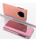 For Xiaomi Redmi Note9 Pro/Note9 Pro Max/Note 9S Plated Mirror Horizontal Flip Leather Case with Holder(Rose Gold)