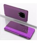 For Xiaomi Redmi Note9 Pro/Note9 Pro Max/Note 9S Plated Mirror Horizontal Flip Leather Case with Holder(Purple)