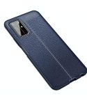 For Huawei Honor 30S Litchi Texture TPU Shockproof Case(Navy Blue)