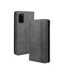 For Galaxy S20+/S20+5G Magnetic Buckle Retro Crazy Horse Texture Horizontal Flip Leather Case  , with Holder & Card Slots & Photo Frame(Black)