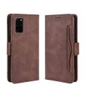 For Galaxy S20+/S20+5G Wallet Style Skin Feel Calf Pattern Leather Case with Separate Card Slot(Brown)