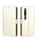 For Xiaomi Mi 10 /Xiaomi Mi 10 Pro 5G Retro Crazy Horse Texture Horizontal Flip Leather Case , with Holder & Card Slots & Photo Frame(Gold)