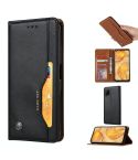 For Huawei P40Lite/ NOVA7i/ Nova 6SE Knead Skin Texture Horizontal Flip Leather Case , with Photo Frame & Holder & Card Slots & Wallet(Black)