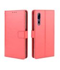For ZTE Axon 10 Pro/Axon 10 Pro 5G/A2020 Pro Retro Crazy Horse Texture Horizontal Flip Leather Case , with Holder & Card Slots & Photo Frame(Red)