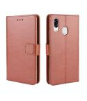 For ZTE Libero S10 Retro Crazy Horse Texture Horizontal Flip Leather Case , with Holder & Card Slots & Photo Frame(Brown)