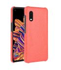 For Galaxy Xcover Pro Shockproof Crocodile Texture PC + PU Case(Red)