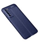 For Huawei Nova 7 Litchi Texture TPU Shockproof Case(Navy Blue)