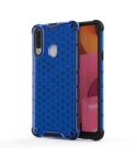 For Galaxy A70e Shockproof Honeycomb PC + TPU Case(Blue)