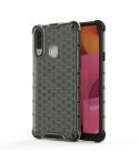 For Galaxy A70e Shockproof Honeycomb PC + TPU Case(Grey)