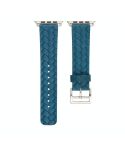 For Apple Watch Series 7 45mm / 6 & SE & 5 & 4 44mm / 3 & 2 & 1 42mm Braided Strap(Blue)