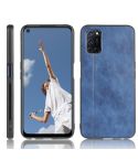 For Oppo A92/A72/A52 Shockproof Sewing Cow Pattern Skin PC + PU + TPU Case(Blue)