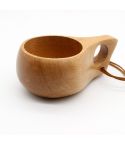 Hand Made Wood Tableware Green Wooden Cup, Capacity:101-200ml(Single Hole)