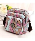 Women Shoulder Bag Waterproof Nylon Handbag Multilayer Crossbody Bag(Colorful streamline)