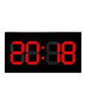 Creative Wall Clock Alarm Clock Simple Remote Control Perpetual Calendar Electronic Clock US Plug, Style:Single-sided Remote Control(Red Font)