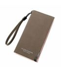 Fashion Ladies Zipper Long Dull Polish Retro PU Leather Wallet Clutch Coin Purse(Dark green)