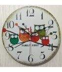 Vintage Wooden MDF Hanging Clock Mute Quartz Clock Living Room Wall Clock(179)