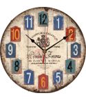 Vintage Wooden MDF Hanging Clock Mute Quartz Clock Living Room Wall Clock(200)