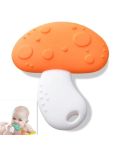 Baby Silicone Teether Children Teeth Molars Baby Products(Orange Mushroom)