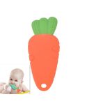 Baby Silicone Teether Children Teeth Molars Baby Products(Red Carrot)