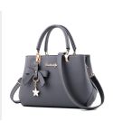 Women Luxury Tote Plum Blossom Bow Sweet Messenger Bag(Grey)