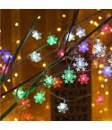 3m 20 LEDs USB Home New Year Christmas Decoration Snowflake Garland Light(Colorful Light)