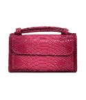 Genuine Leather Women Hand Bag Female Fashion Chain Shoulder Bag Luxury Designer Tote Messenger Bags(Rose Red)